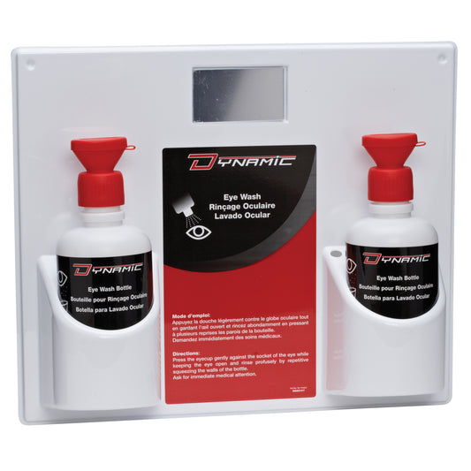 Protective Industrial Products Dynamic™ Eyewash Station with Empty Bottles, Double