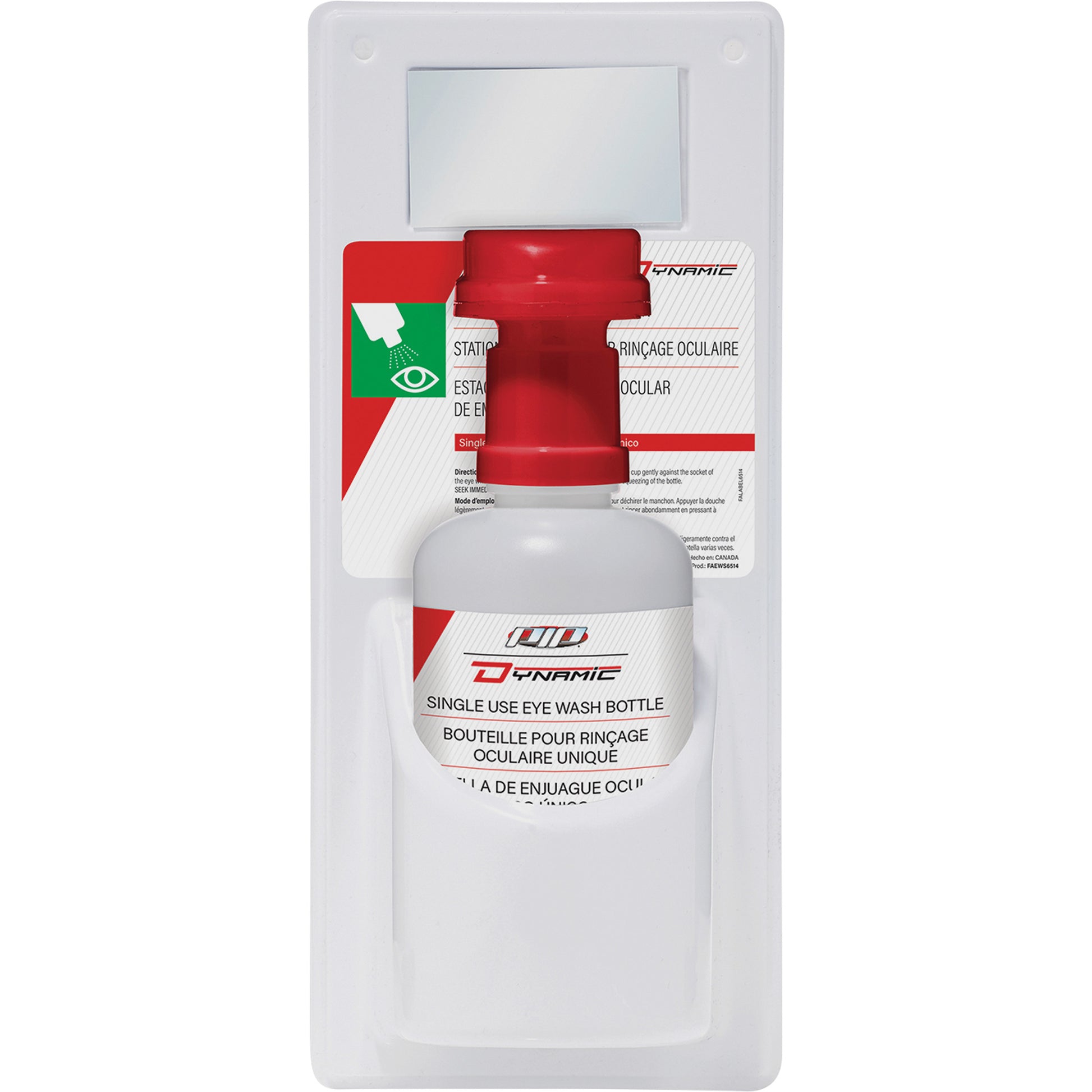 Protective Industrial Products Dynamic™ Single-Use Eyewash Station with Isotonic Solution, Single