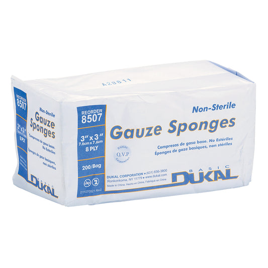 Protective Industrial Products Dynamic™ Gauze Sponge, Pad, 3" L x 3" W, Medical Device Class 1