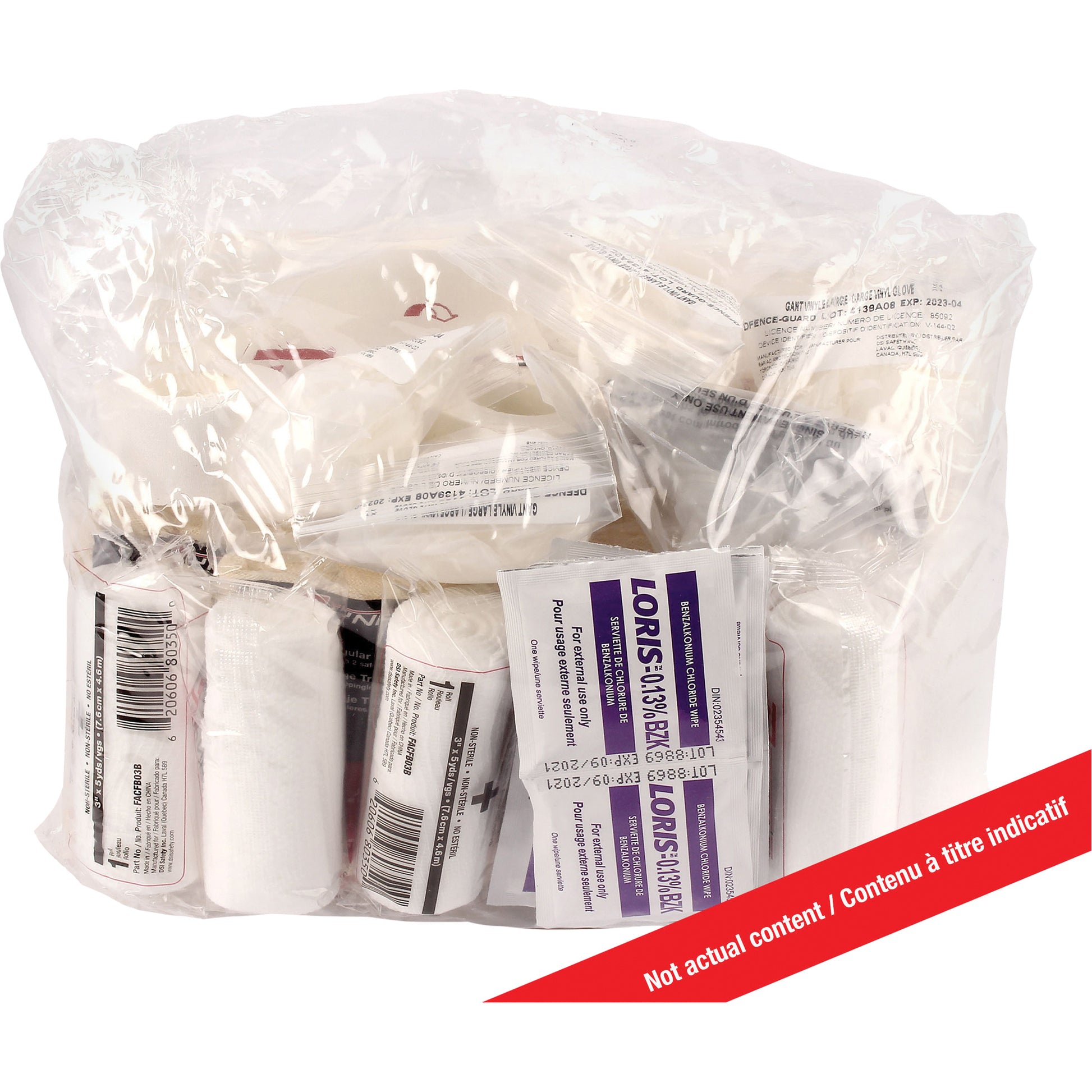 Protective Industrial Products Dynamic™ First Aid Kit Refill, Meets CSA Z1220-17 Type 3 High-Risk Environment, Large (51-100 Workers), Class 1