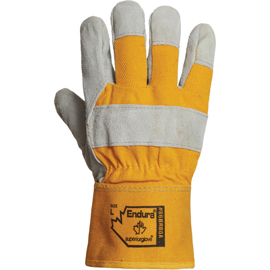 Superior Glove Works Ltd. Endura® Winter Fitters Glove, Large, Split Leather Palm, Boa Inner Lining