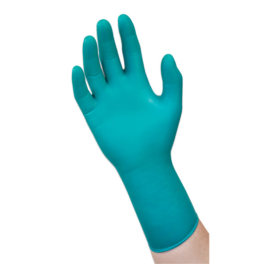 Microflex 93-260 Chemical Resistant Disposable Gloves, Medium, Neoprene/Nitrile, 7.8-mil, Powder-Free, Green