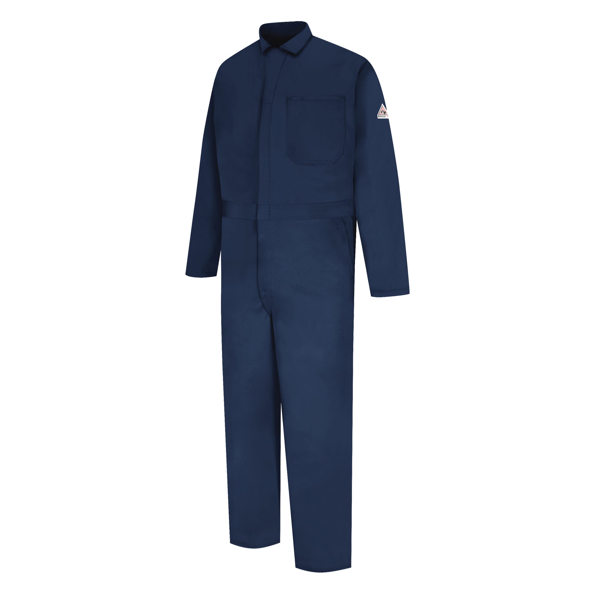 Bulwark ISO 11611 Flame-Resistant Welding Coveralls, Size 58 (Tall), Navy Blue