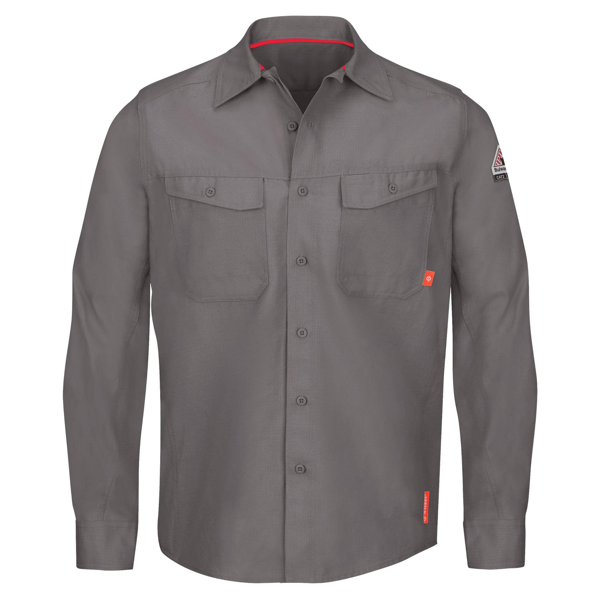Bulwark IQ Endurance® Men's Work Shirts, X-Large, Grey