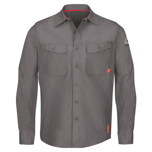 Bulwark IQ Endurance® Men's Work Shirts, X-Large, Grey