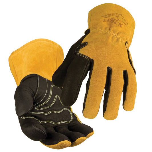  BSX® MIG Welding Gloves, Grain Cowhide/Grain Pigskin, Size 2X-Large