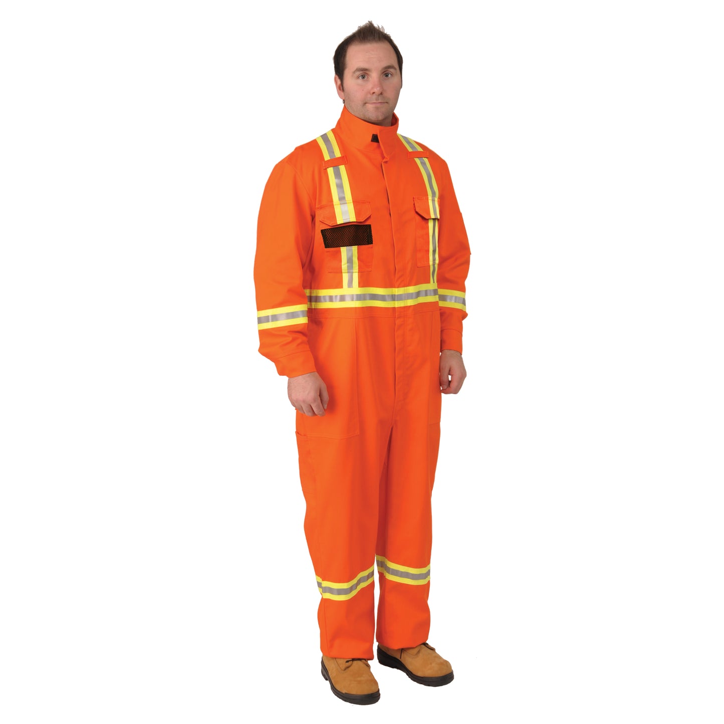 Viking Firewall FR® Striped Coveralls, Size Small, Orange