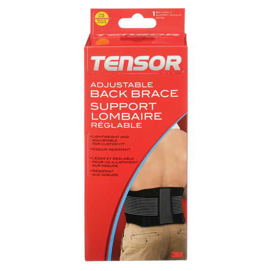 3M Tensor™ Adjustable Back Brace, Elastic, One Size