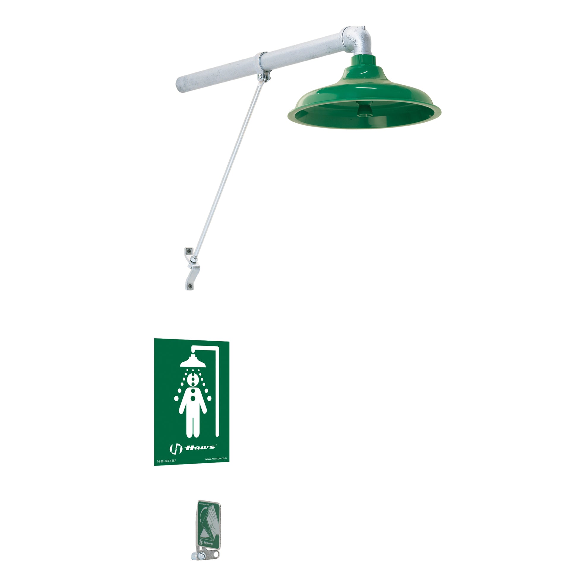 Haws Freeze Protected Drench Shower, Wall-Mount