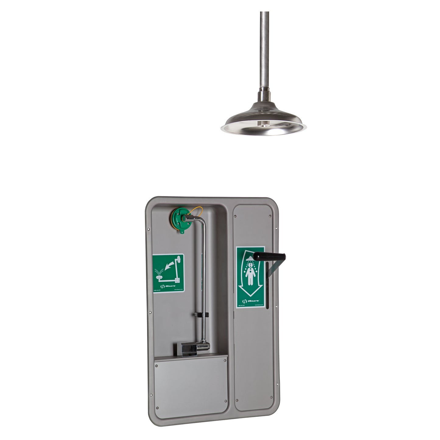 Haws Eye/Face Wash and Shower, Ceiling-Mount