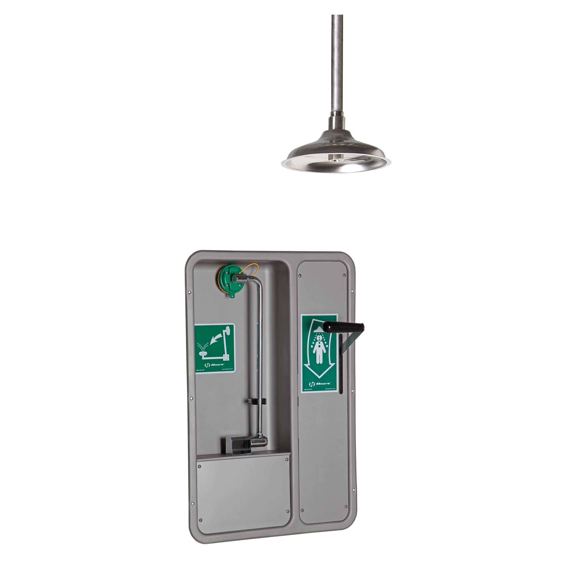 Haws Eye/Face Wash and Shower, Ceiling-Mount