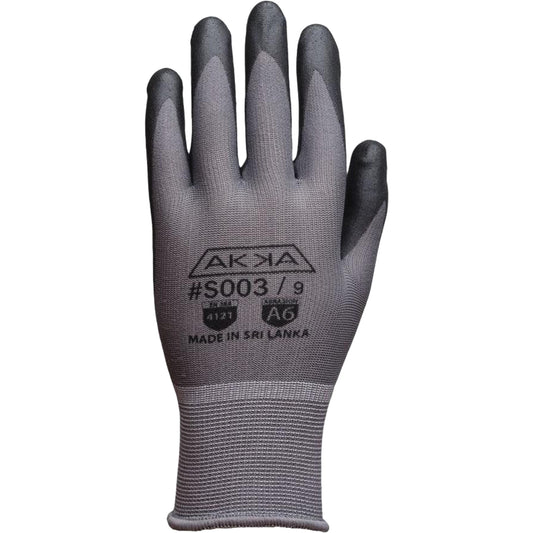 BCL Glove Ltd Akka® Precision Gloves, 11/2X-Large, Foam Nitrile Coating, 13 Gauge, Nylon Shell