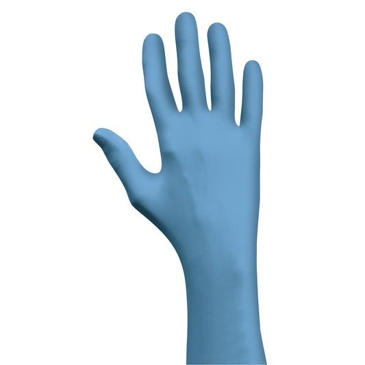 Showa N-Dex® 7500PF Gloves, Small, Nitrile, 4-mil, Powder-Free, Blue