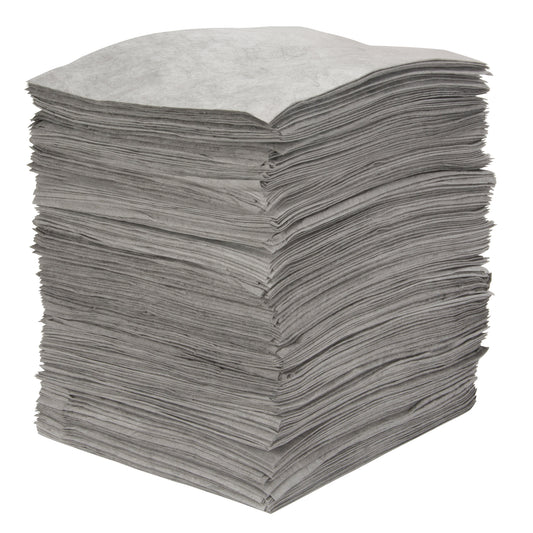Zenith Safety Products Meltblown Sorbent Pads, Universal, 15" x 18", 30 gal. Absorbancy