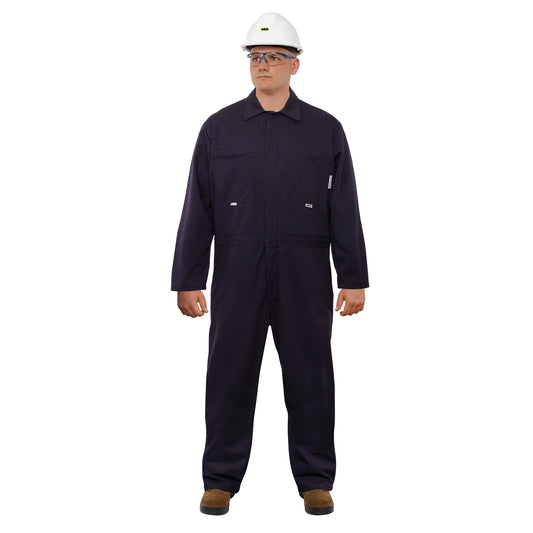 AGO Industries UltraSoft® Arc Flash & FR Coveralls, Size 60, Navy Blue, 12.4