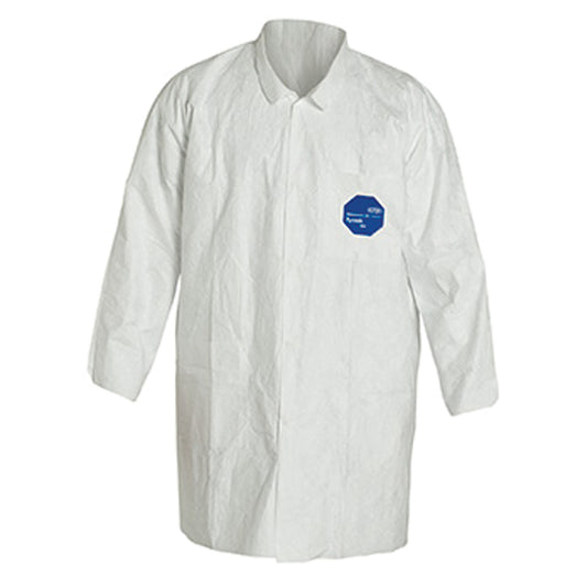 Dupont Personal Protection Lab Coat, Tyvek® 400, White, 6X-Large