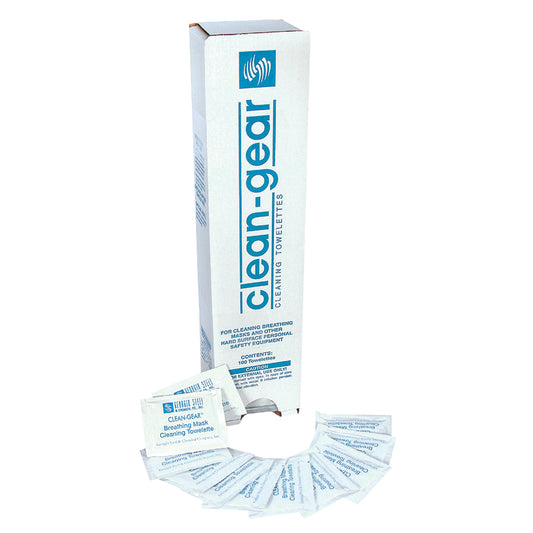 Respirator Cleaning Towelettes, 8" x 5", 100 Count