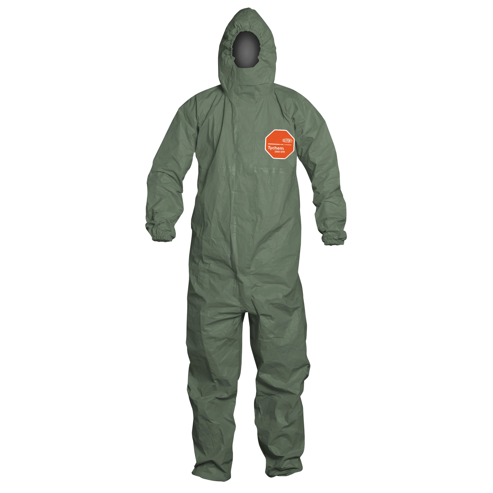Dupont Personal Protection Tychem® 2000 SFR Protective Coveralls, Medium, Green