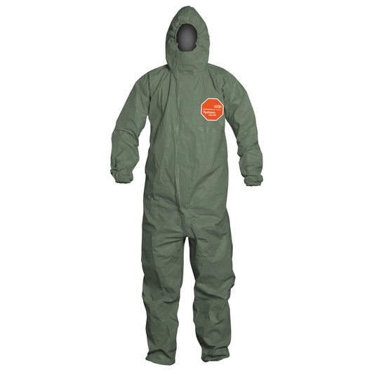 Dupont Personal Protection Tychem® 2000 SFR Protective Coveralls, Medium, Green