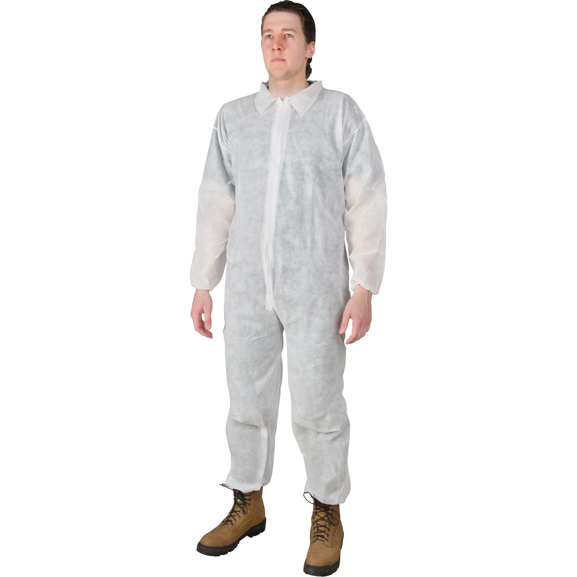 Zenith Safety Products Coveralls, X-Large, White, Polypropylene