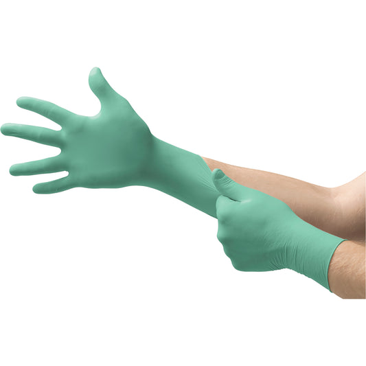 Ansell Micro-Touch® Affinity® Examination Gloves, Medium, Neoprene, 6.3-mil, Powder-Free, Green, Class 2