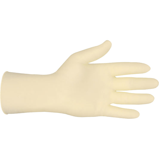 Mcr Safety Industrial Grade Gloves, Medium, Latex, 5-mil, Powder-Free, White