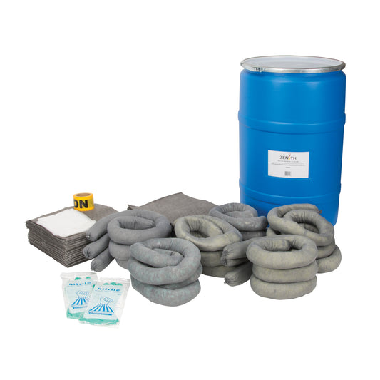 Zenith Safety Products Spill Kit, Universal, Drum, 55 US gal. Absorbancy