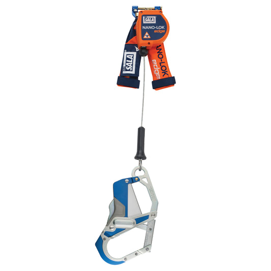 3M DBI Sala Fall Protection Nano-Lok™ Edge Self-Retracting Lifeline, 7.3', Stainless Steel, Swivel