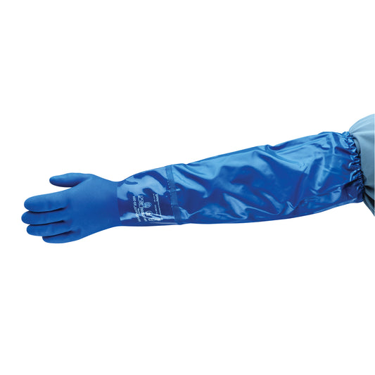 Ansell VersaTouch® 23-201 Gloves, Size X-Large/10, 24" L, PVC, Cotton Inner Lining, 30-mil
