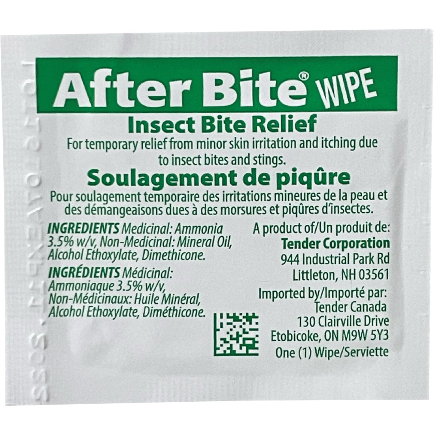 After Bite Insect Sting Relief Towelettes