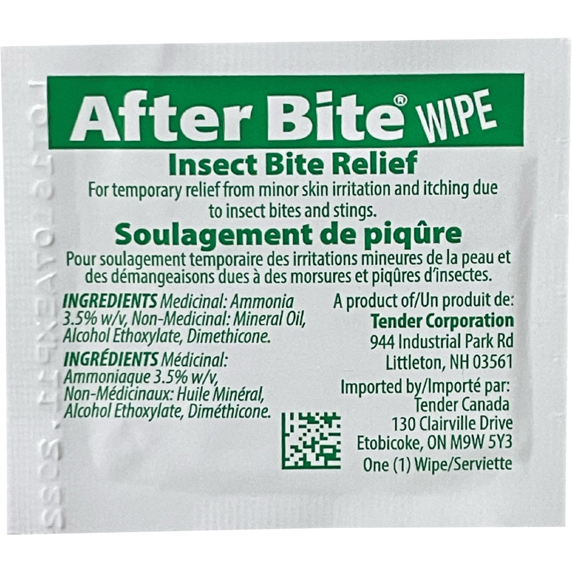 After Bite Insect Sting Relief Towelettes