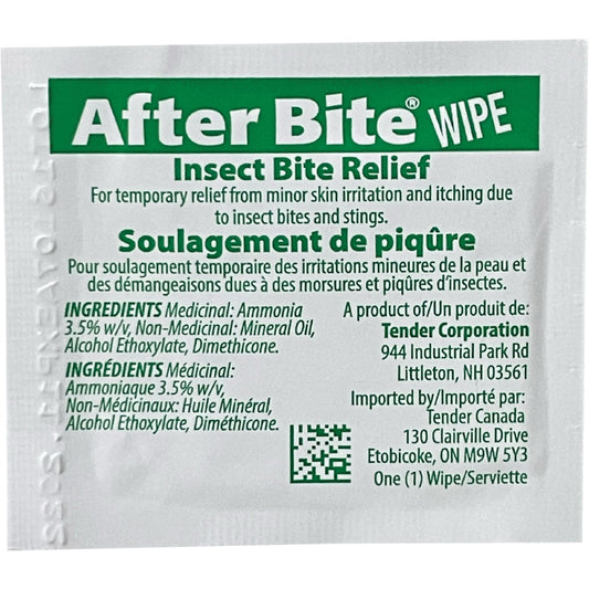 After Bite Insect Sting Relief Towelettes