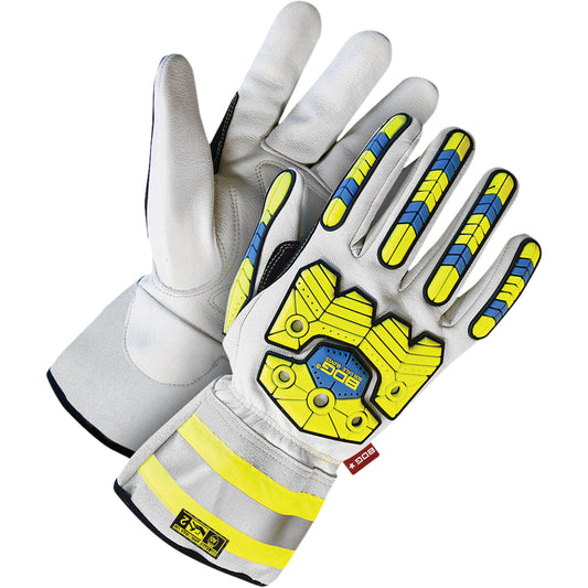 Bob Dale Gloves Thermal Specialty Impact Performance Gloves, X-Large, Goatskin/Grain Leather Palm, Slip-On Cuff