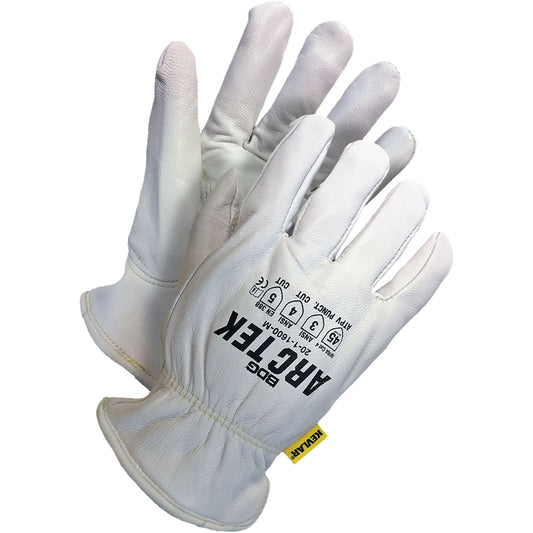 Bob Dale Gloves Cut-Resistant Driver's Gloves, Medium, Grain Goatskin Palm