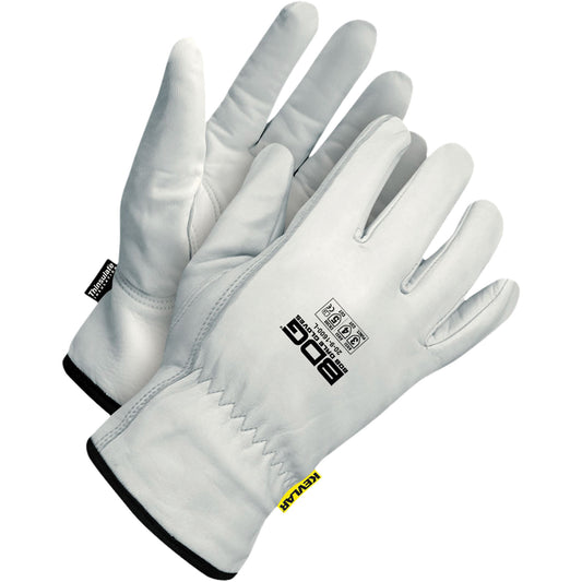 Bob Dale Gloves Thermal Cut-Resistant Driver's Gloves, 2X-Large, Grain Goatskin Palm, Thinsulate™ Inner Lining