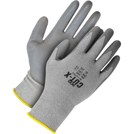 Bob Dale Gloves Coated Synthetic Knit Gloves, Size Medium/8, 13 Gauge, Polyurethane Coated, HPPE Shell, EN 388 Level 5