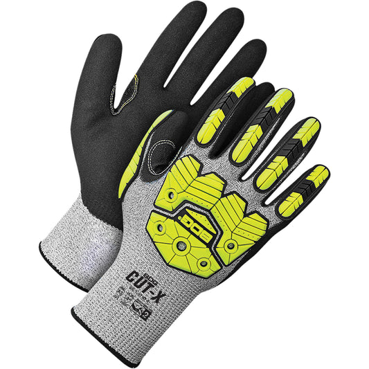 Bob Dale Gloves Coated Synthetic Knit Gloves, Size 6/X-Small, 13 Gauge, Foam Nitrile Coated, HPPE Shell, EN 388 Level 5