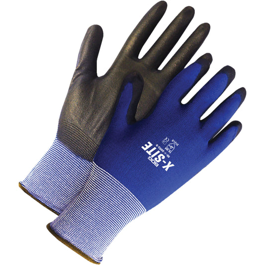 Bob Dale Gloves Coated Synthetic Gloves, 11/2X-Large, Polyurethane Coating, 13 Gauge, Nylon Shell