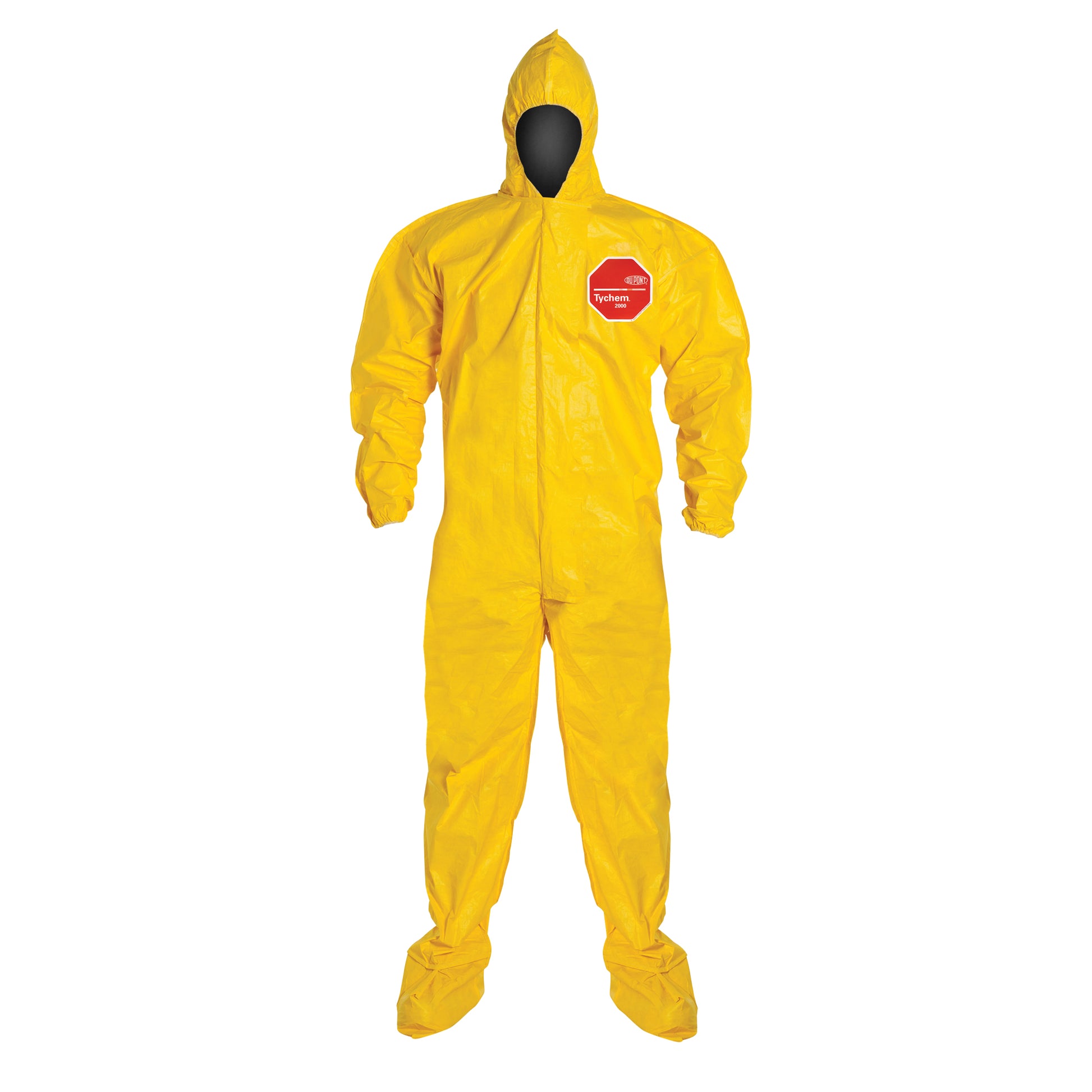 Dupont Personal Protection Coveralls, X-Large, Yellow, Tychem® 2000