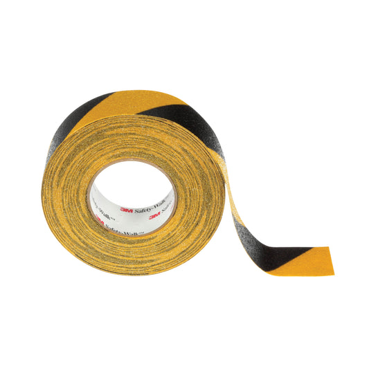 3M Safety-Walk™ 600 Series Anti-Slip Tape, 2" x 60', Black & Yellow