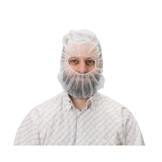 Zenith Safety Products Disposable Hood, Polypropylene, White