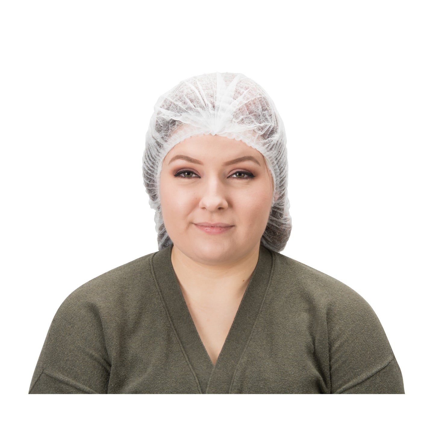 Zenith Safety Products Pleated Bouffant Cap, Polypropylene, 21", White