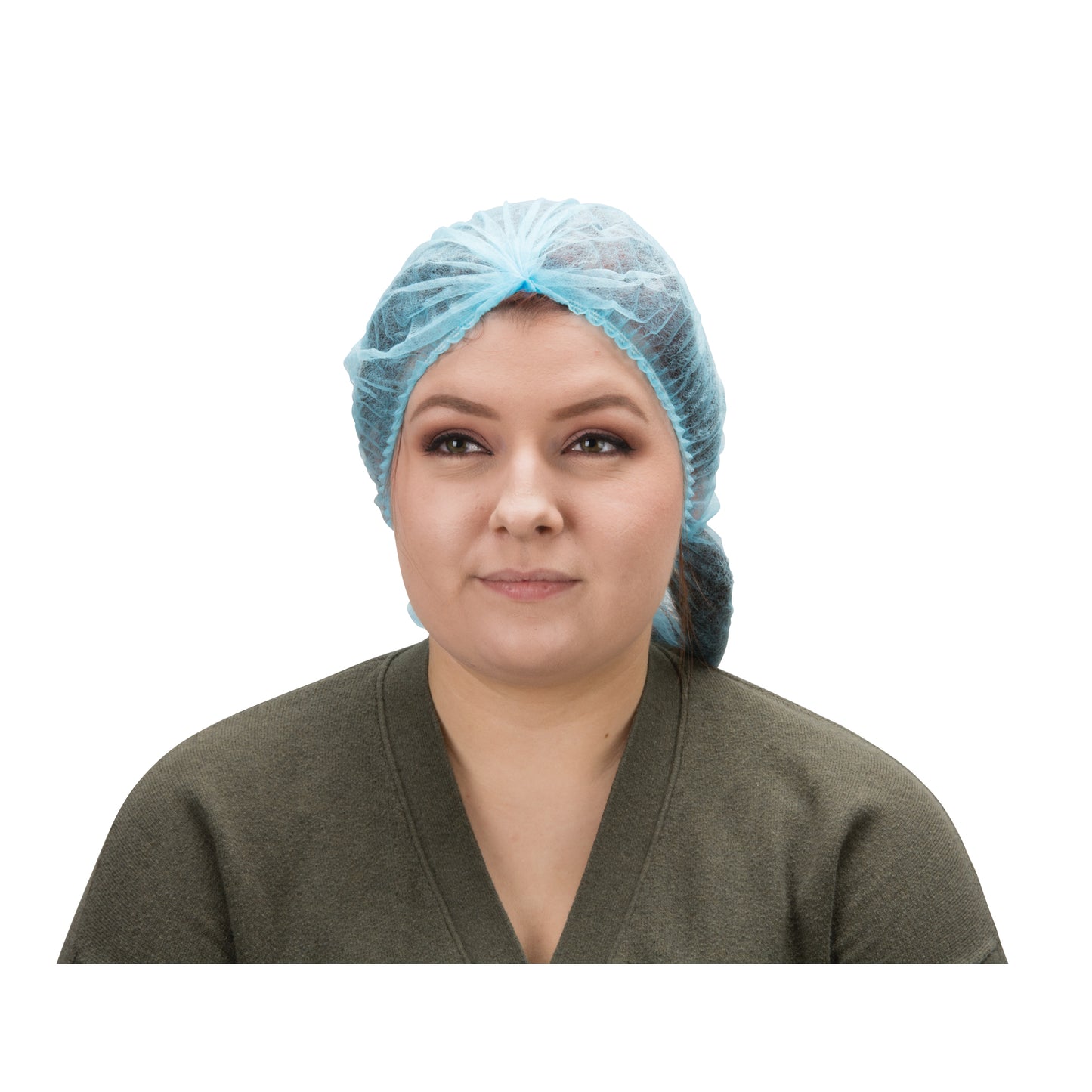 Zenith Safety Products Pleated Bouffant Cap, Polypropylene, 24", Blue