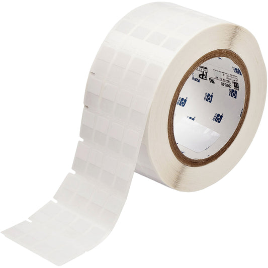 Brady Core Series Self-Laminating Wire & Cable Labels, Vinyl, 0.5" L x 0.75" H, Clear