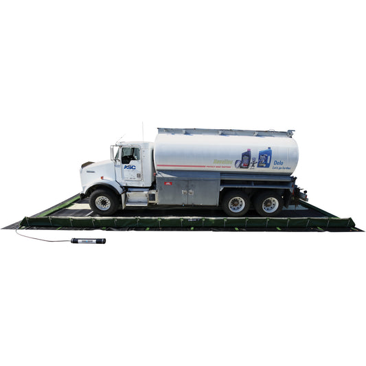 SEI Industries Ride-Side Berm™ Secondary Containment for Vehicles, 7,500 US gal. Capacity, 20' W x 40' L x 15" H, L-Bracket