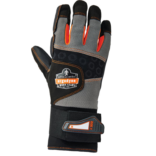 Ergodyne Proflex® 9012 Anti-Vibration Gloves with Wrist Support, Size X-Large, Synthetic Palm
