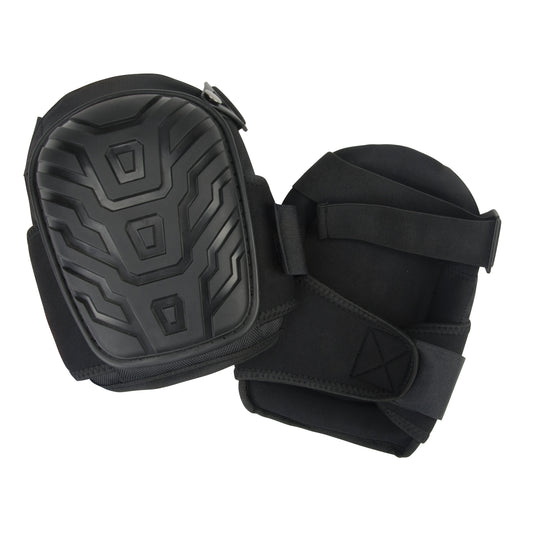 Zenith Safety Products PVC Cap Knee Pads, Buckle/Hook and Loop Style, Plastic Caps, Foam Pads