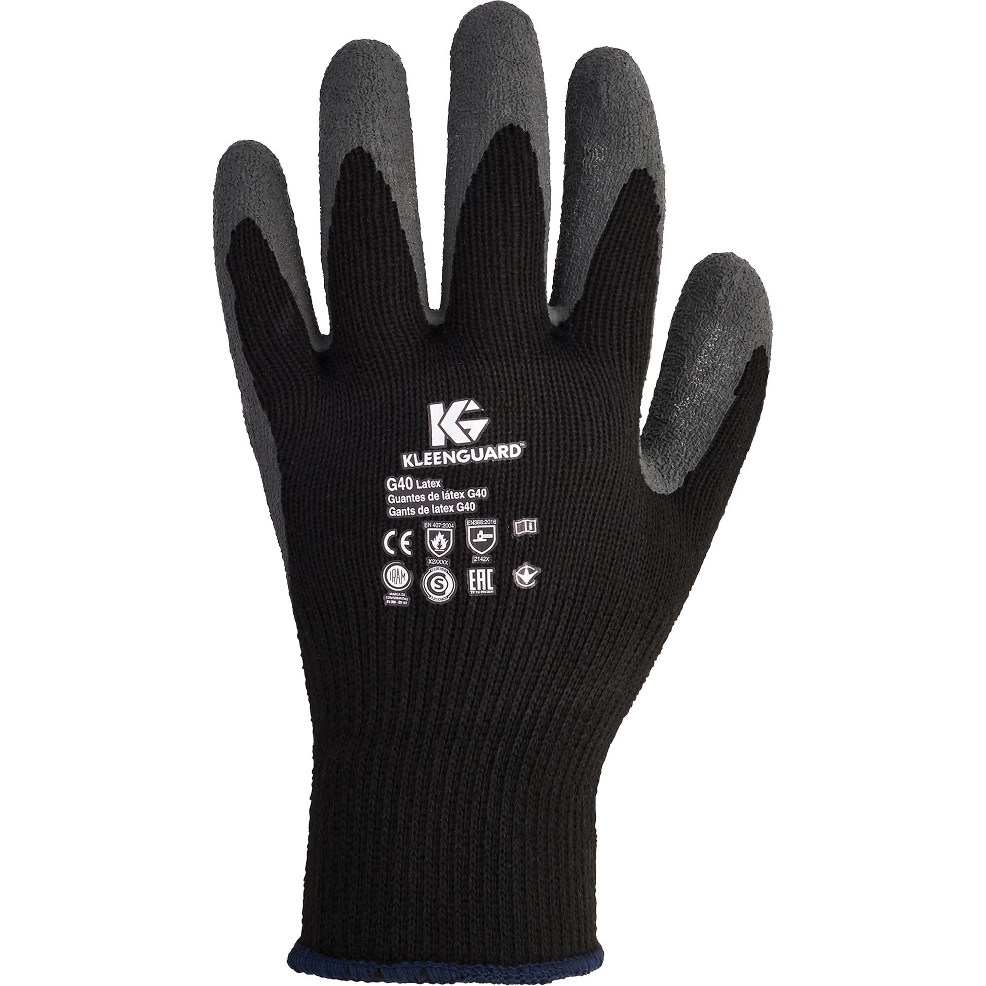 Ansell KleenGuard™ G40 Multi-Purpose Gloves, 9/Large, Rubber Latex Coating, 10 Gauge, Polyester/Cotton Shell