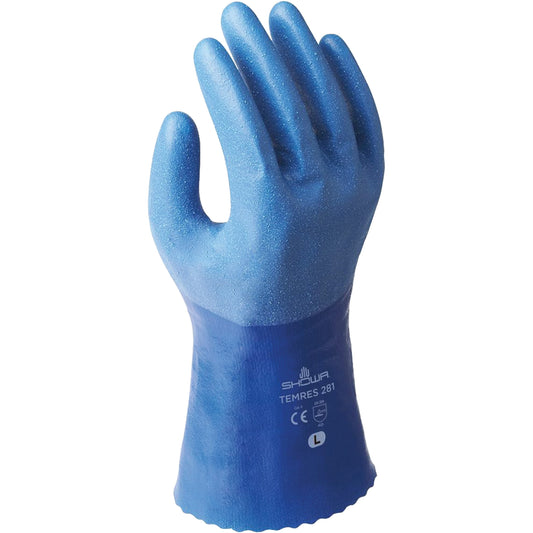 Showa TEMRES 281 Gloves, 11/2X-Large, Polyurethane Coating, Nylon Shell