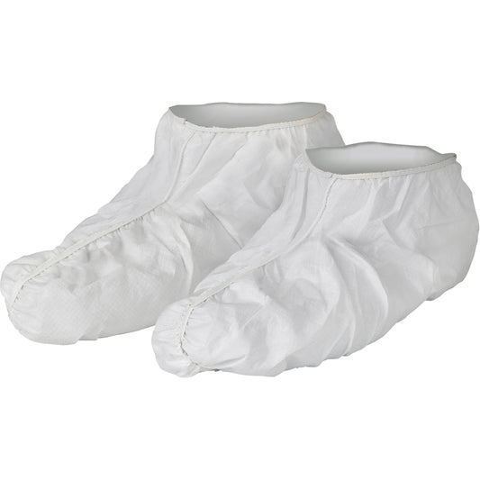 Ansell KleenGuard™ A40 Shoe Covers, One Size, Microporous, White